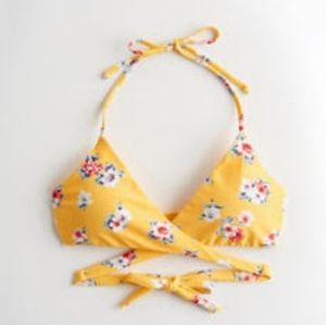 Hollister wrap triangle bikini top
